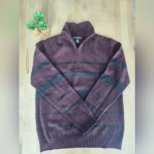 Banana Republic Lanbswool Cashmere Zip Up Sweater